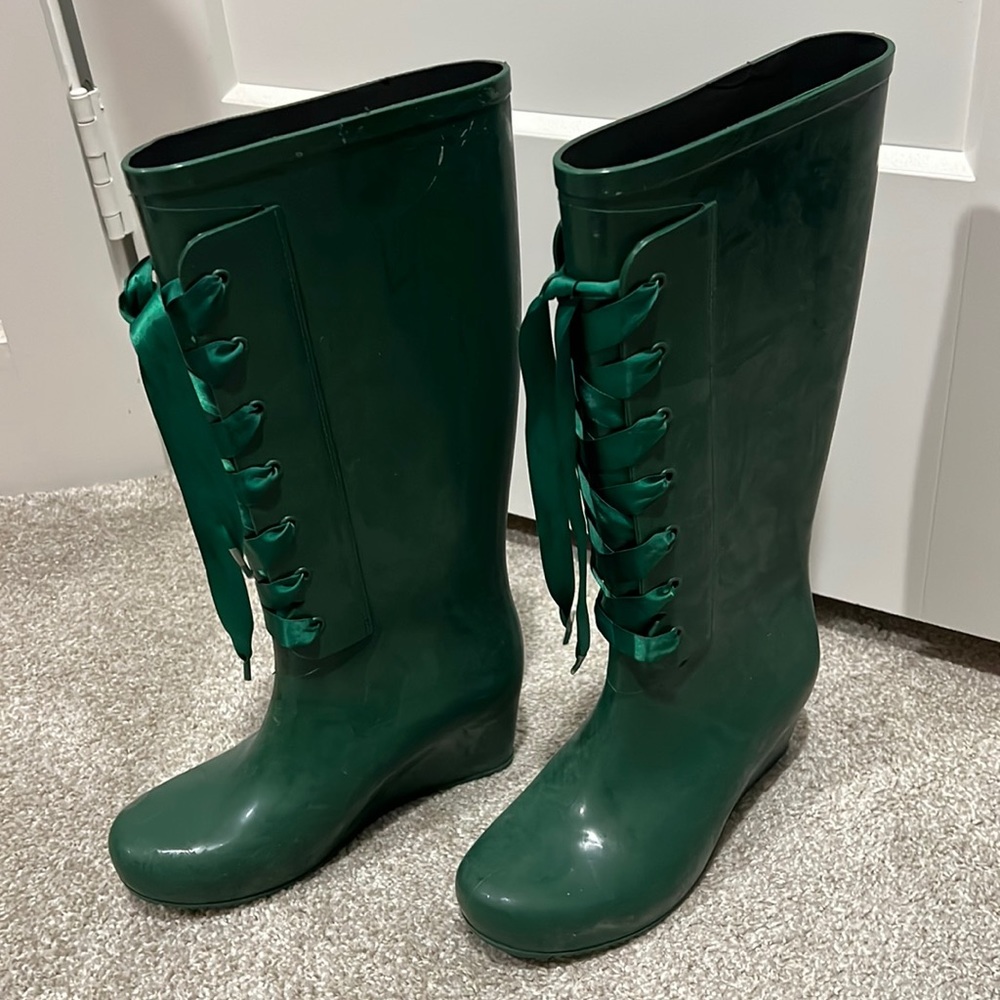 Rain boots. Never wear.
